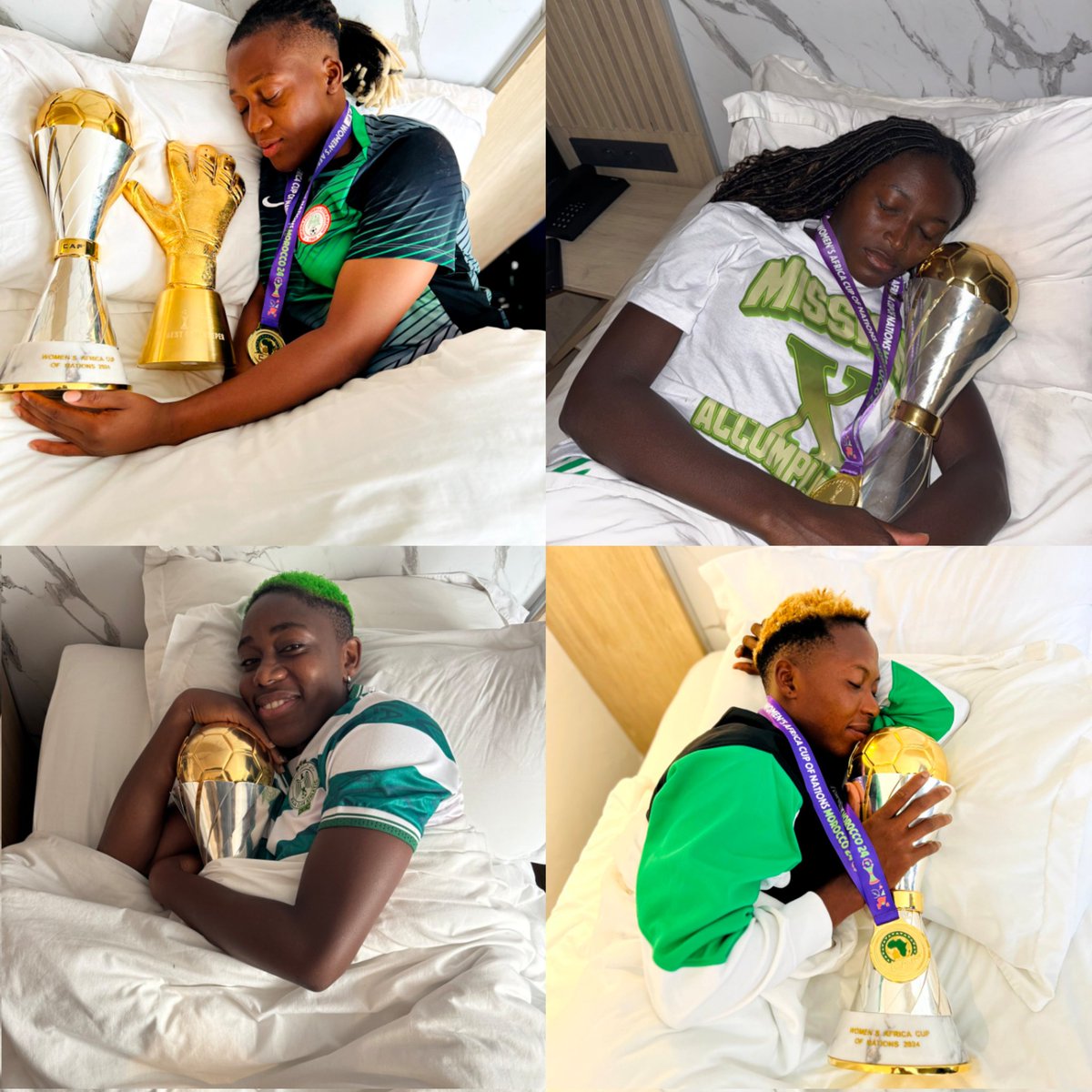 _MightyGeorge's tweet image. Made of champions 🏆
Last night was unbelievable. #MissionX was accomplished with a little bit of blood rush 🤣
Well done, @NGSuper_Falcons.