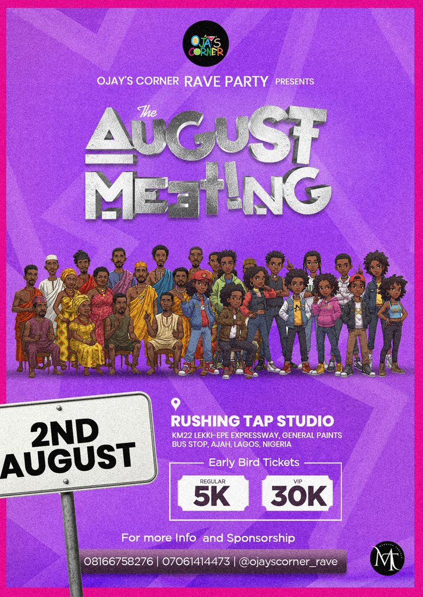 sleemjim_'s tweet image. COME OUTSIDE AND HAVE FUN FOR AN AUGUST MEETING, GET YOUR TICKET HERE tiikets.ng/e/OJAYSCORNERR…
