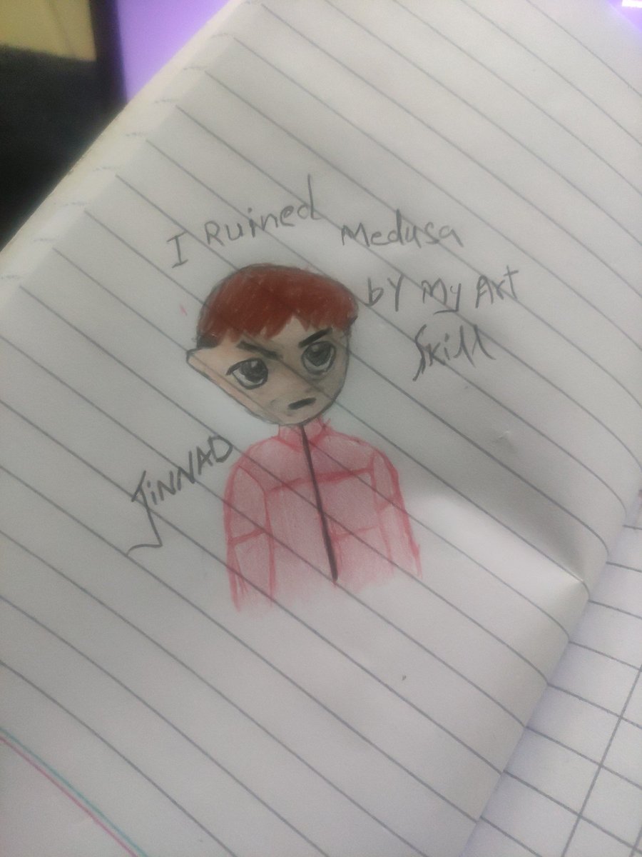 Queenvilla91's tweet image. Finally i did it.. 

Ruined Medusa by my  drawing skills 

Well make you better next time .
