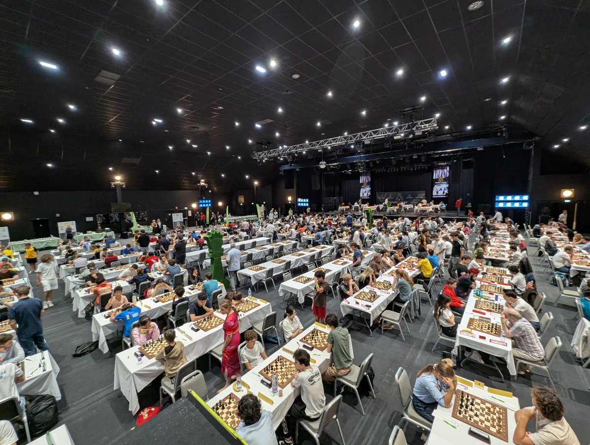 ChessbaseIndia's tweet image. Check out the aerial view of the beautiful hall at @PasinoGrand Partouche Aix-en-Provence hosting 2nd @DoleTweets Trophy Pasino Grand Aix 2025
📷Shahid Ahmed
