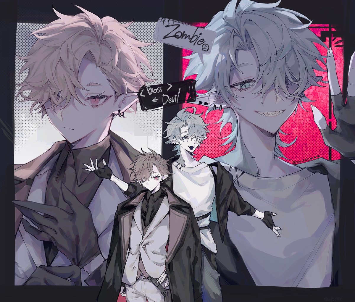 wg_0150's tweet image. #wg_oc
ゾンビくんとボス
もう長く居るのに名前が無いやつら