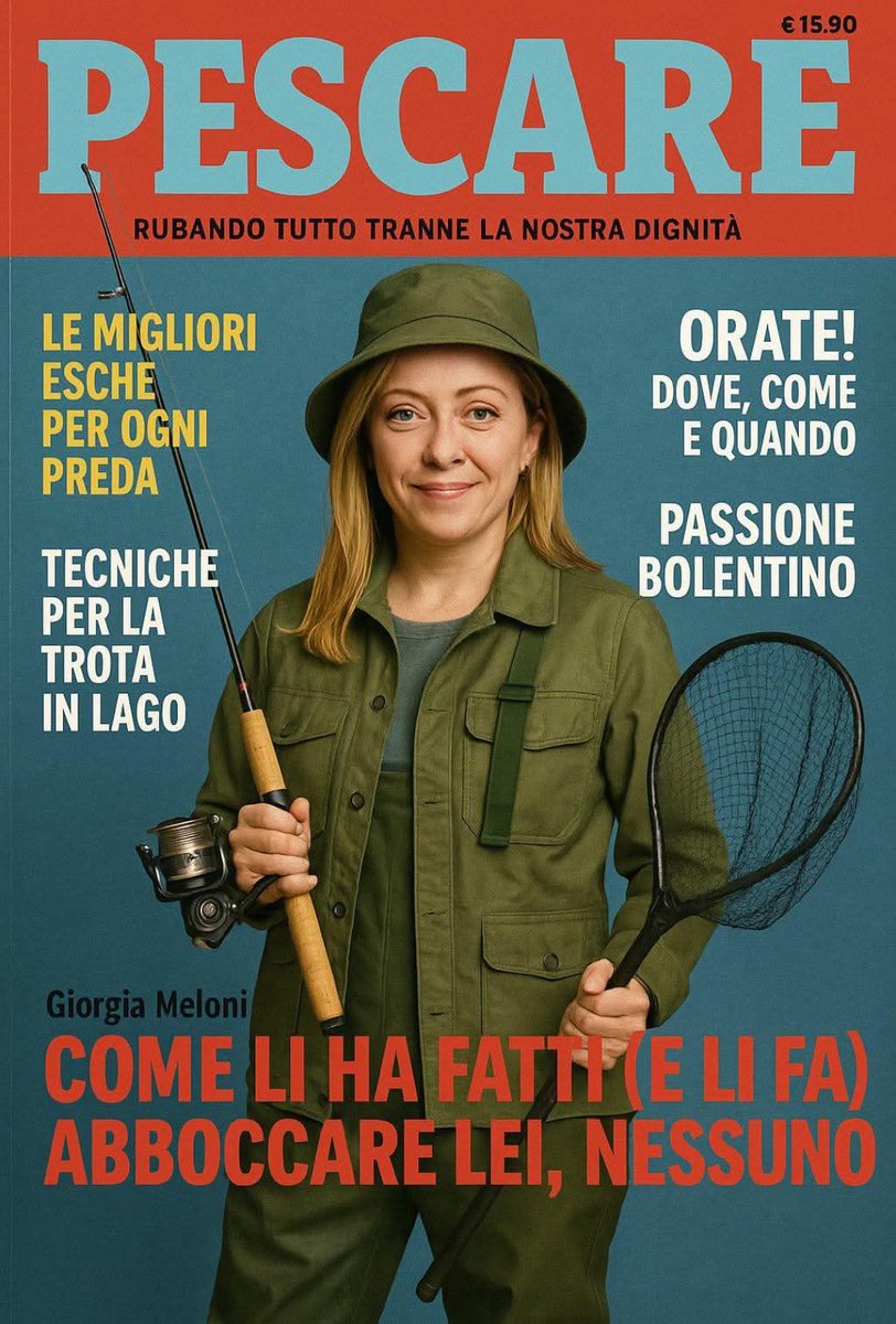 Cristina6013's tweet image. Dopo "Time" un'altra prestigiosa rivista dedica la copertina a @GiorgiaMeloni.
"Come li ha fatti (e li fa) abboccare lei, nessuno". 😂
