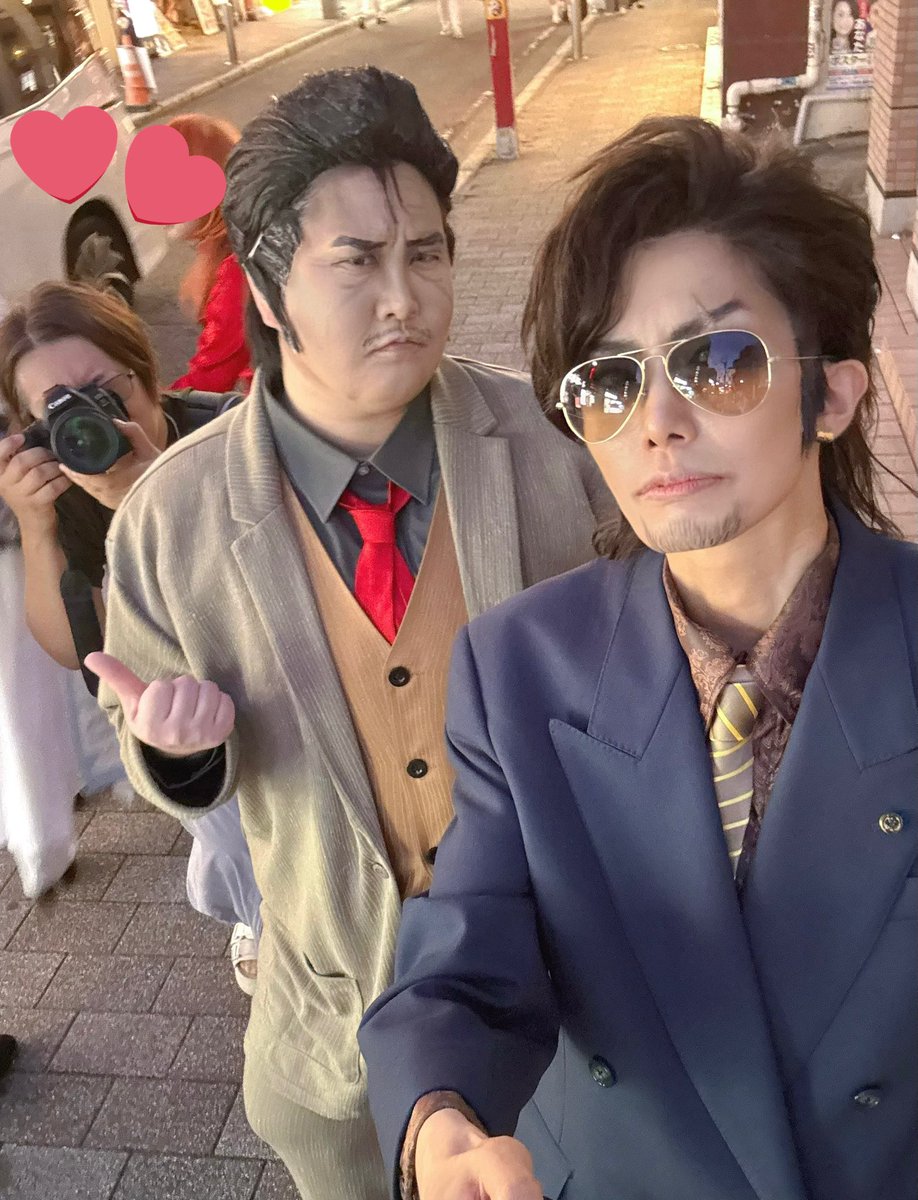 onuyonuy's tweet image. ⚠︎コスプレ
金星さんの天童と近江連合併せしてきました😎念願の併せ…金星さんの天童イカつかくてカッコよかった…🥹🙏✨
はやみさんにめちゃくちゃかっこよく撮ってくださってありがとうございました❣️