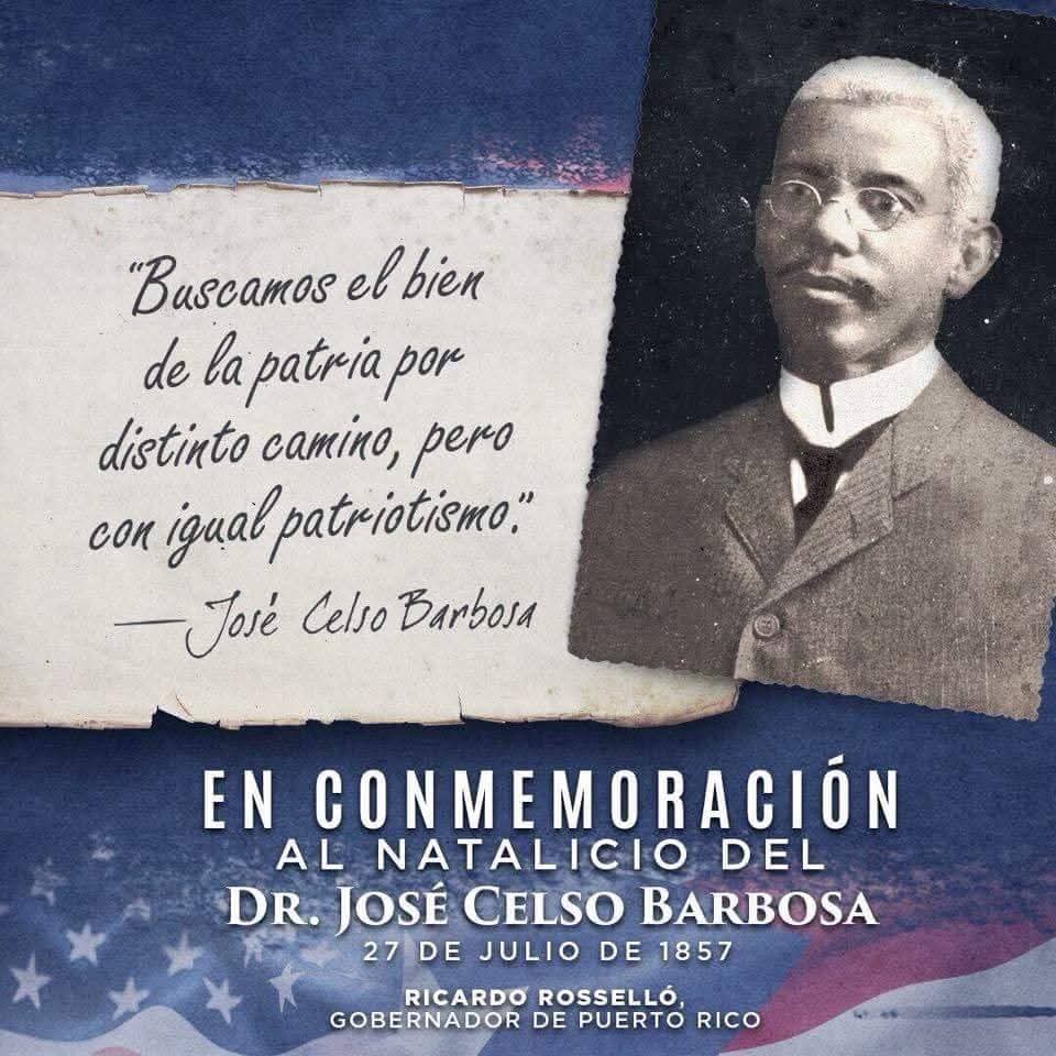TitoRod27371229's tweet image. Es una pena que solo en años electorales se celebra en grande el Natalicio de José Celso Barbosa.