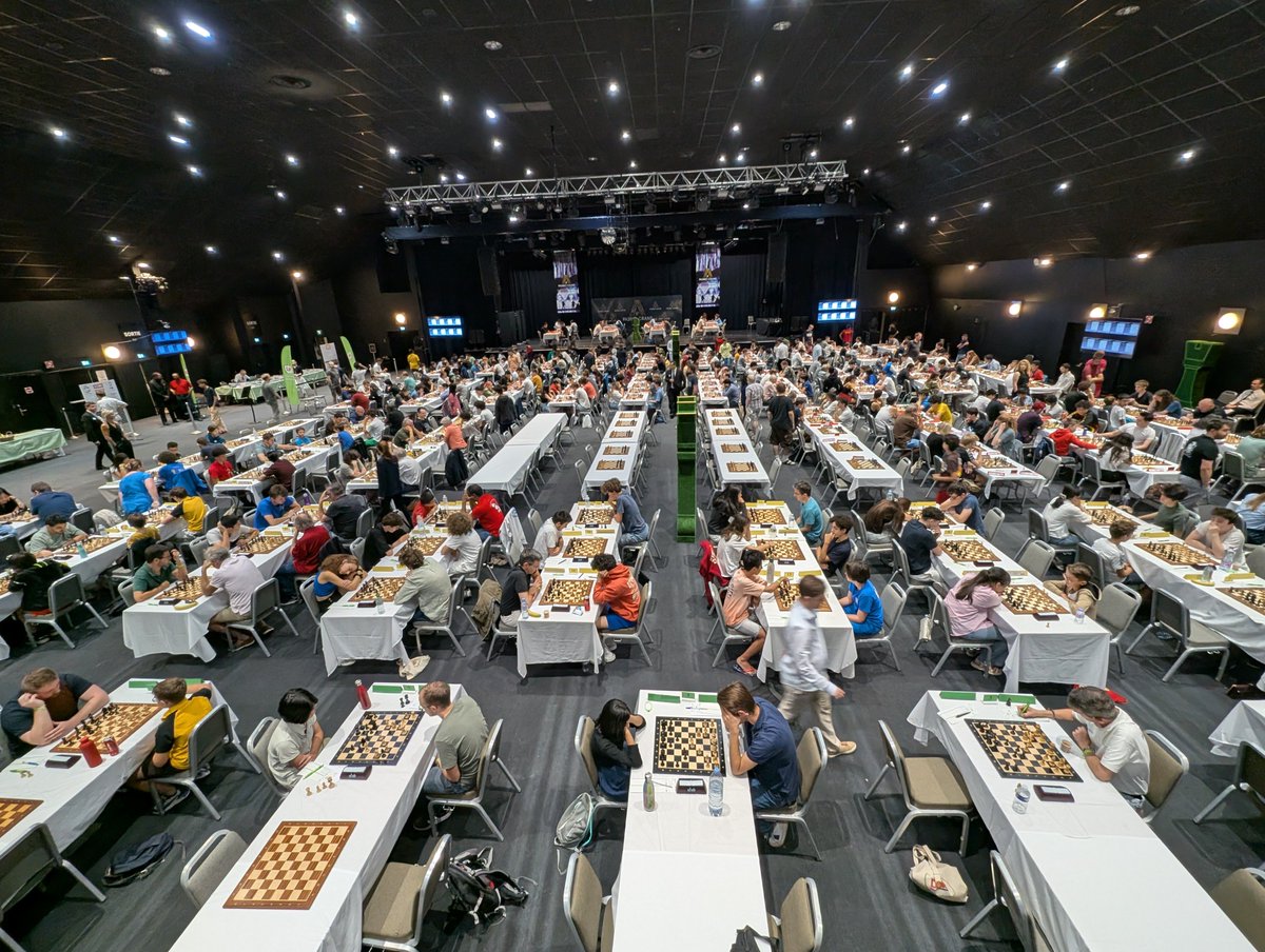 ChessbaseIndia's tweet image. Check out the aerial view of the beautiful hall at @PasinoGrand Partouche Aix-en-Provence hosting 2nd @DoleTweets Trophy Pasino Grand Aix 2025
📷Shahid Ahmed