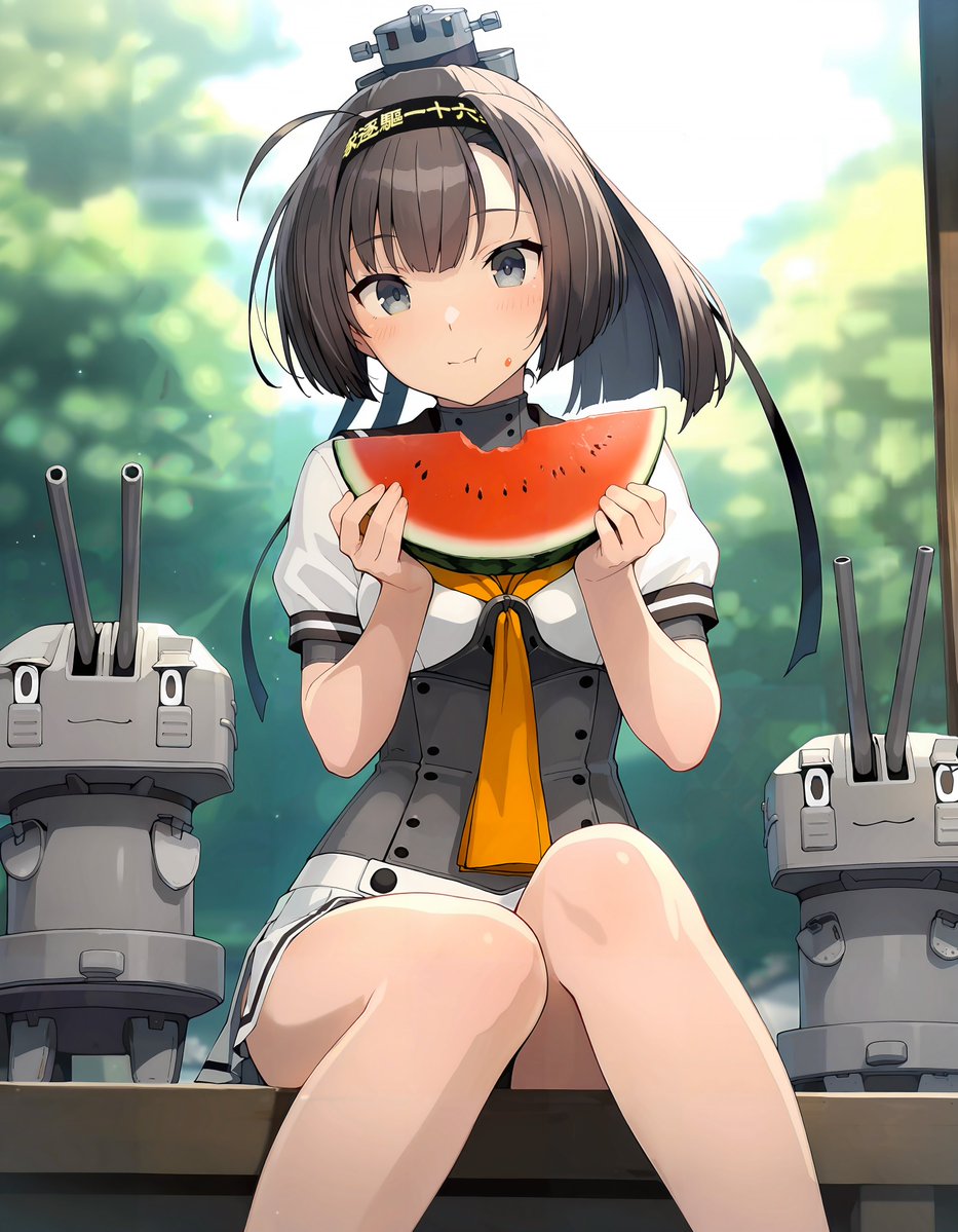 HTTvilkis's tweet image. 秋月「シャクシャク🍉」(◦ˉ ˘ ˉ◦)

スイカの日にスイカを食べ続ける秋月

#艦これ #AIイラスト #AIart