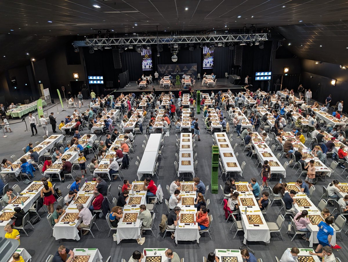 ChessbaseIndia's tweet image. Check out the aerial view of the beautiful hall at @PasinoGrand Partouche Aix-en-Provence hosting 2nd @DoleTweets Trophy Pasino Grand Aix 2025
📷Shahid Ahmed