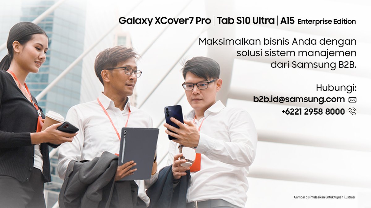 samsungID's tweet image. Kerja cerdas dimulai dari perangkat yang tepat.
#GalaxyEnterpriseEdition + Samsung Knox Suite = solusi mobile aman & produktif untuk tim Anda.
🌐 smsng.co/GalaxyforWork-…
#SamsungBusinessIndonesia #GalaxyForWork