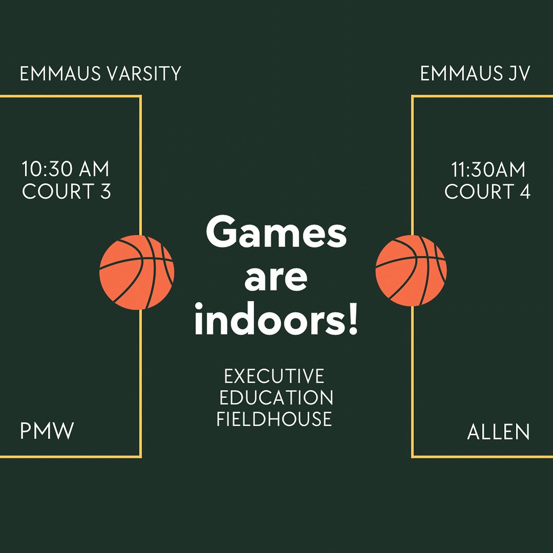 ANNOUNCEMENT 📣: Sweet 16 games have been moved INDOORS today at Executive!