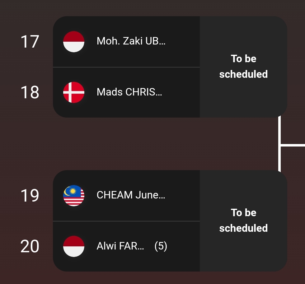 aditrifal_'s tweet image. Request juara #AJC2025 &amp;amp; juara #WJC2023 ketemu di R16 #MacauOpen2025. 😋☝️