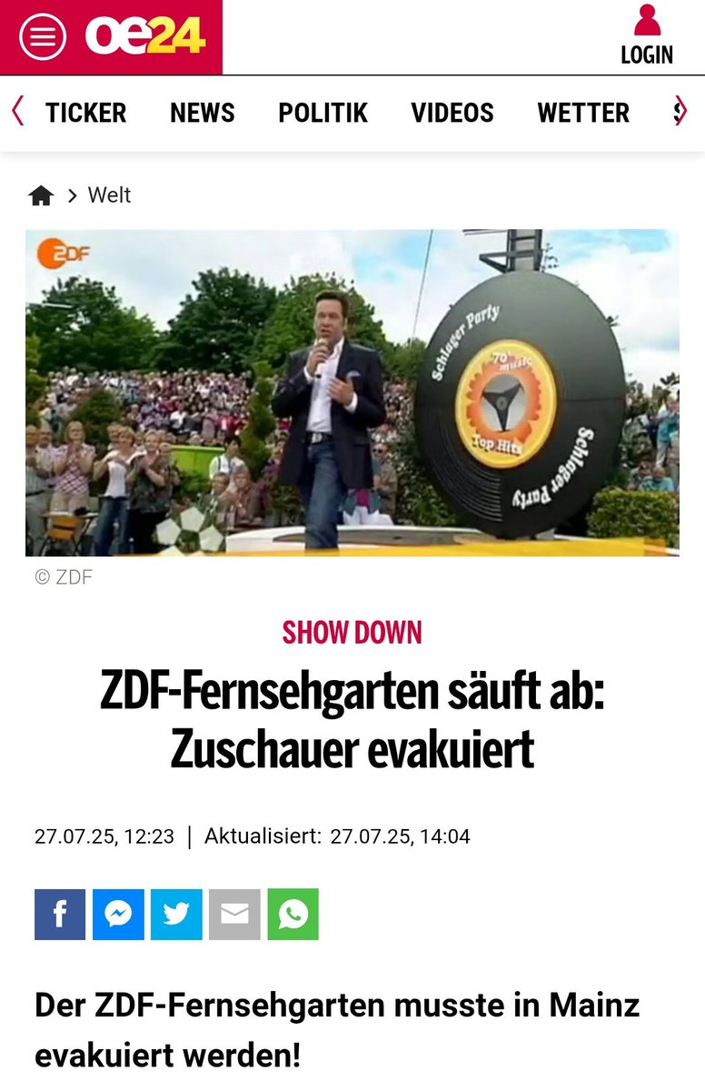 Wegen Dürre.