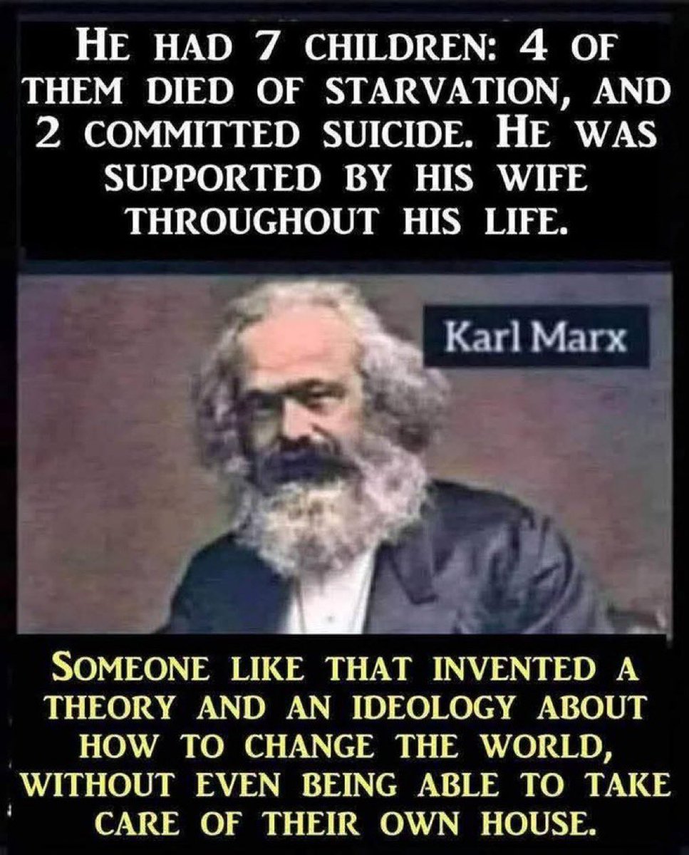 RussellMildner's tweet image. Just saying, Marxism - created for deadbeats by a deadbeat!!!