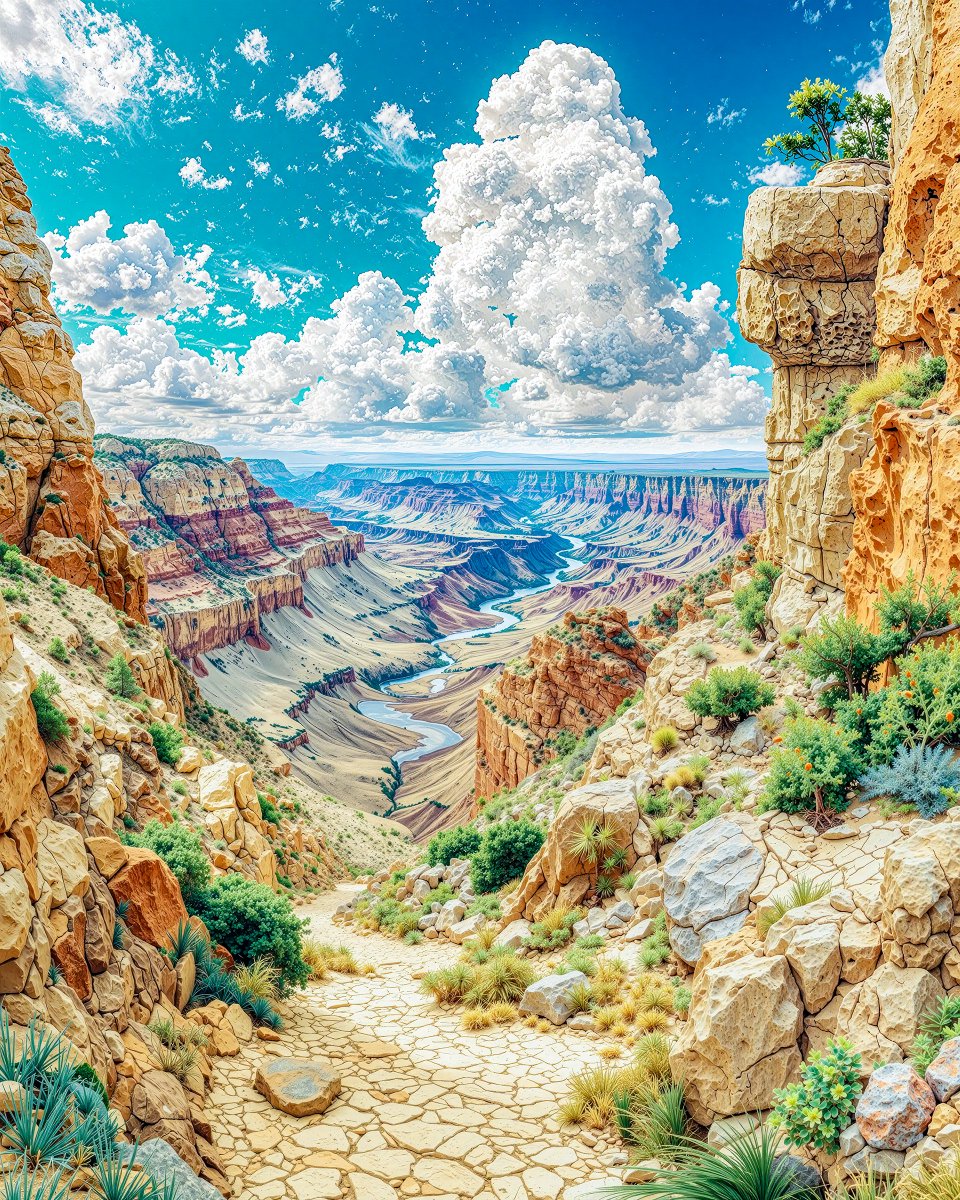 moshimoshi_ai's tweet image. Echoes of the Canyon
峡谷に響くこだま