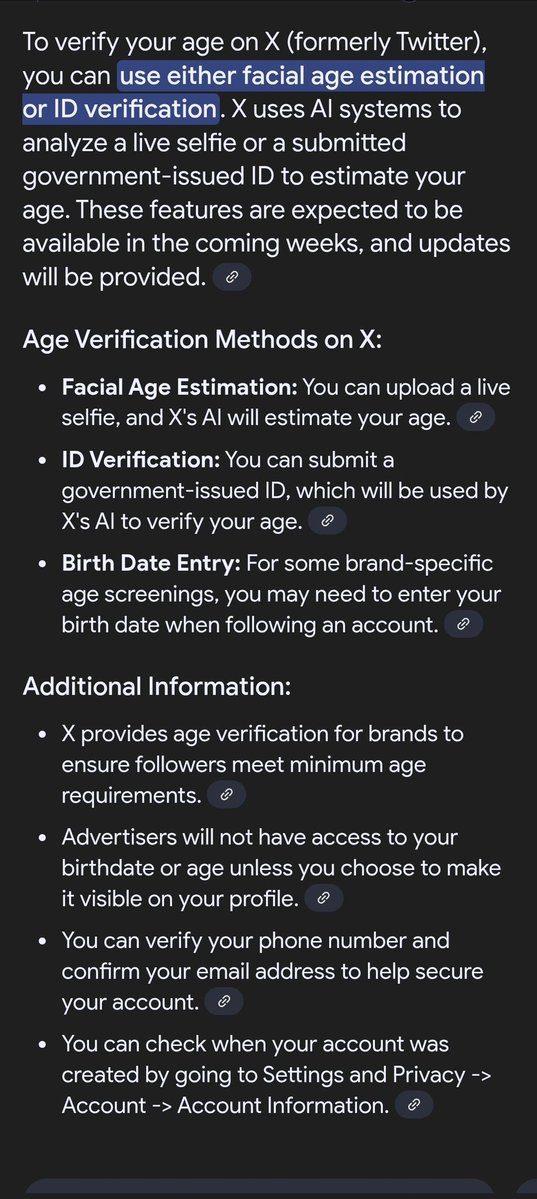 So you can't actually verify your age yet as X hasn't implemented the software to do it.
What a fucking joke