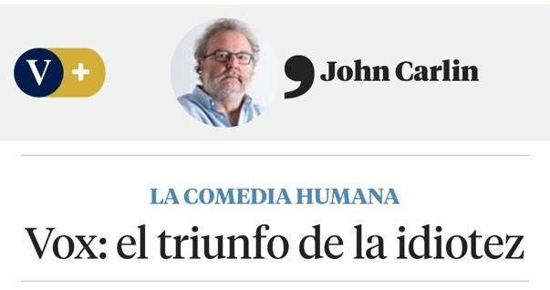 gonzalodeoro's tweet image. Sólo un idiota como John Carlin puede llamar idiota a más de 3 millones de personas.
Por cierto, no te enteras Juanito. Los inmigrantes ilegales no nos quitan los trabajos, nos quitan la seguridad y en algunos casos la vida.
MANIPULADOR