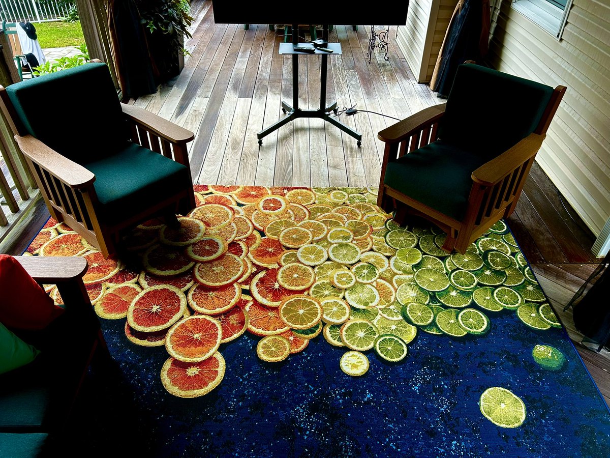 mrcameroncurry's tweet image. Sitting on my sister’s deck and her area rug reminds me of an important life lesson. 

Am I moving from a place of enjoying the sweetness life offers to a place of bitterness as I grow older? Am I making choices daily when I’m handed lemons to make lemonade or do I choose to let…