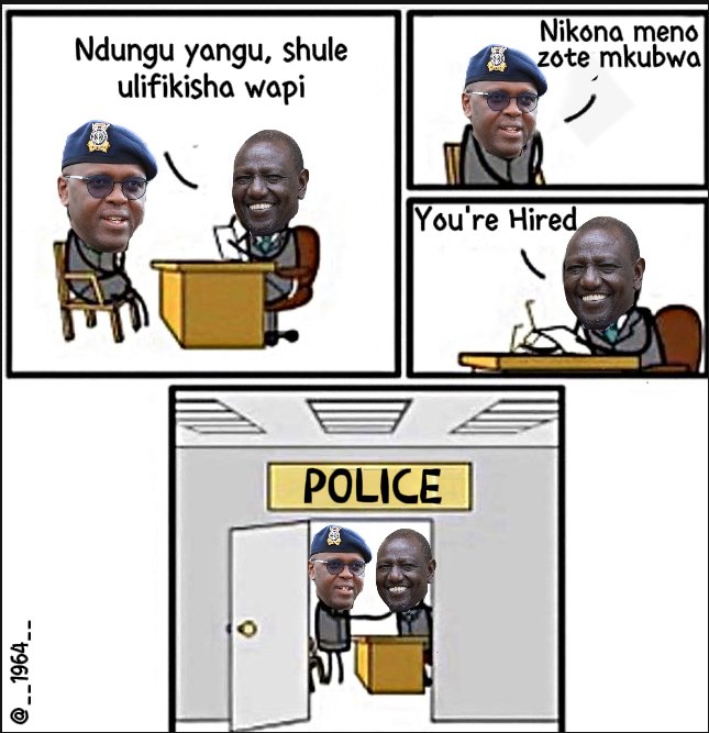 __1964__'s tweet image. The rigorous hiring process for a Police officer in Kenya.