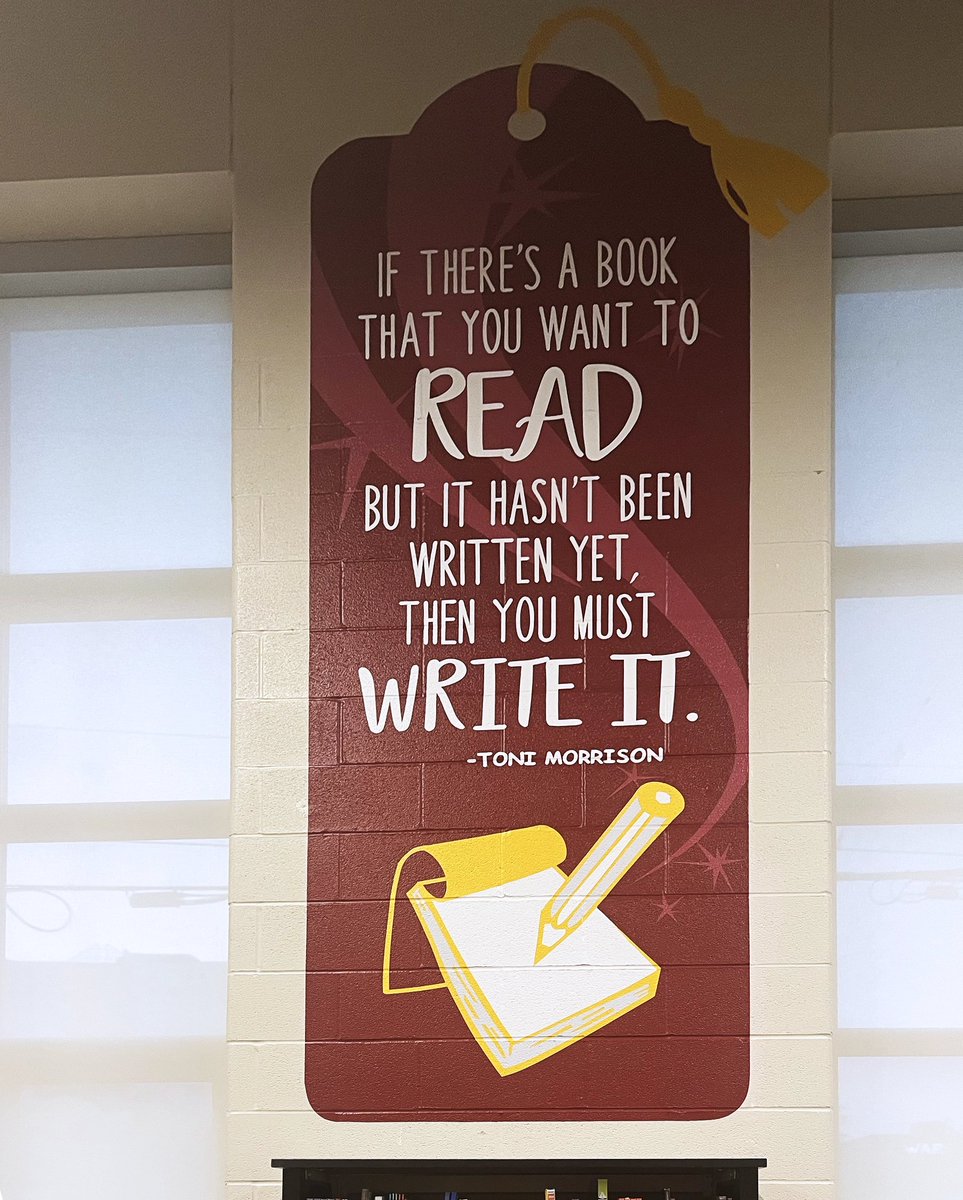 Library murals at Masonville! So much fun creating these bookmarks to fill their new space.  #muralworks #librarymural #bookmarks #graphicmural #rebrand <a href="/TVDSB/">Thames Valley DSB</a> <a href="/masonville_ps/">Masonville PS</a> <a href="/ARTSHINEINC/">Artshine/Arts4All/Artshine in a Box</a>