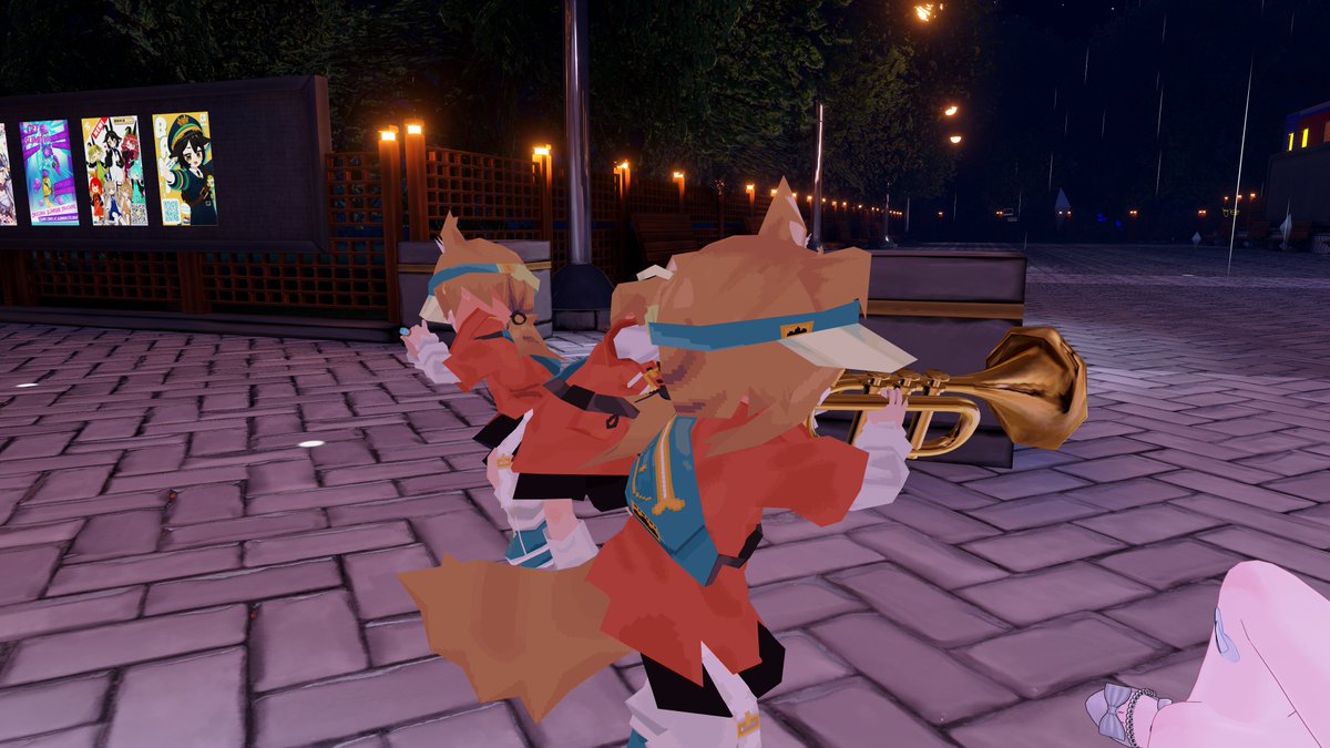 luseal_vrc's tweet image. 화본역에서 마메히나타 트럼펫 연주
#VRChat