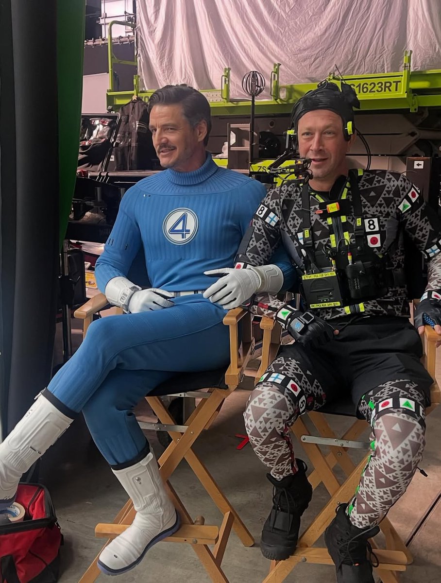 AgentedeMarvel_'s tweet image. Detrás de las cámaras de Los 4 Fantásticos: Primeros Pasos.