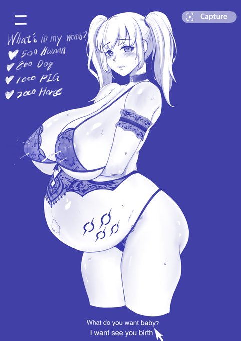 What will be in  her womb?😋 