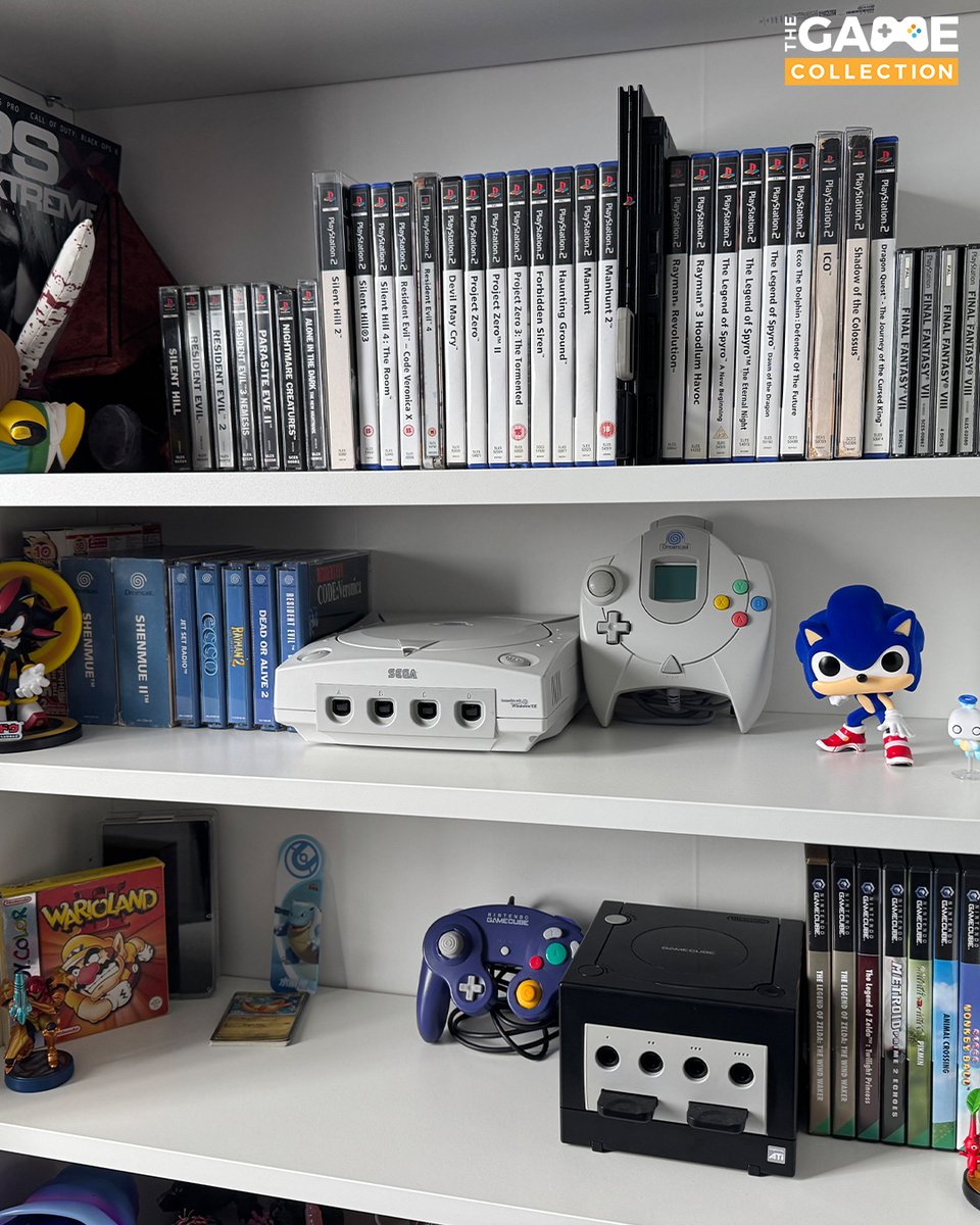 game_collection's tweet image. Shoutout to this week's #SundayShelfie winner! 🎉
Thanks to Brandan Winstanley for sending in this glorious collection made of up of PS2, Dreamcast and GameCube gold! 🤩
Congratulations to you, Brandan - this collection has scored you £25 in TGC rewards which'll hit your…