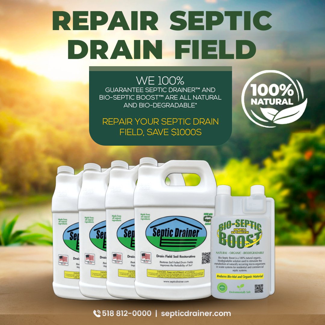 Fix your septic drain field at the root! Sodium-hardened soil causes shutdowns—not just Bio-Mat. Septic Drainer + Bio-Septic Boost in SDRkit or Megakit restore flow fast—no digging needed. Proven by thousands.
👉 septicdrainer.com

#SepticDrainer #LeachFieldFix