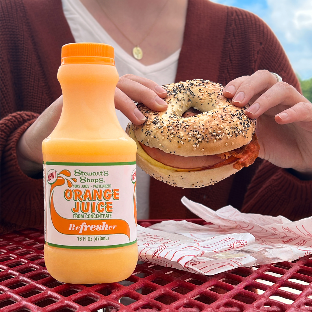 The only thing that will get me out of bed on a Sunday morning tbh 🍊🥯
