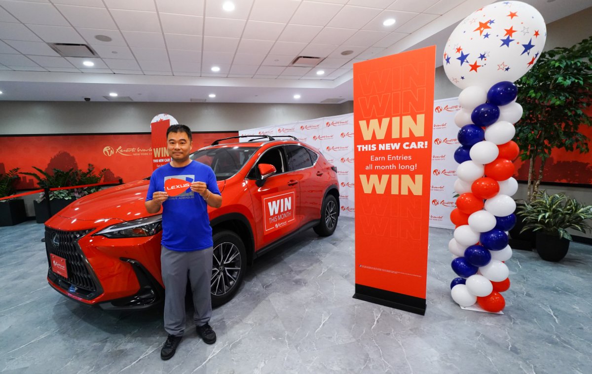 Congratulations Yixiong Z. from Bayside who won a Lexus NX350 Hybrid 🚗 in our Red Hot Lexus Drawing last night!