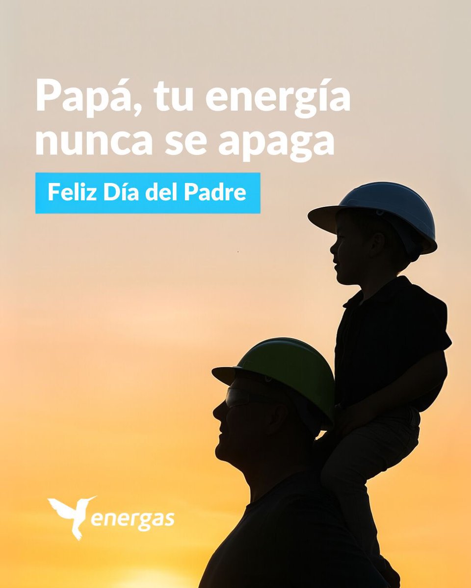 EnergasRd's tweet photo. En este Día de los Padres, celebramos la fuerza, dedicación y energía inagotable de quienes día a día inspiran con su ejemplo. Ser padre es asumir un rol de guía, apoyo y amor constante, dentro y fuera del hogar.
… https://t.co/BT0XKt9Rgi