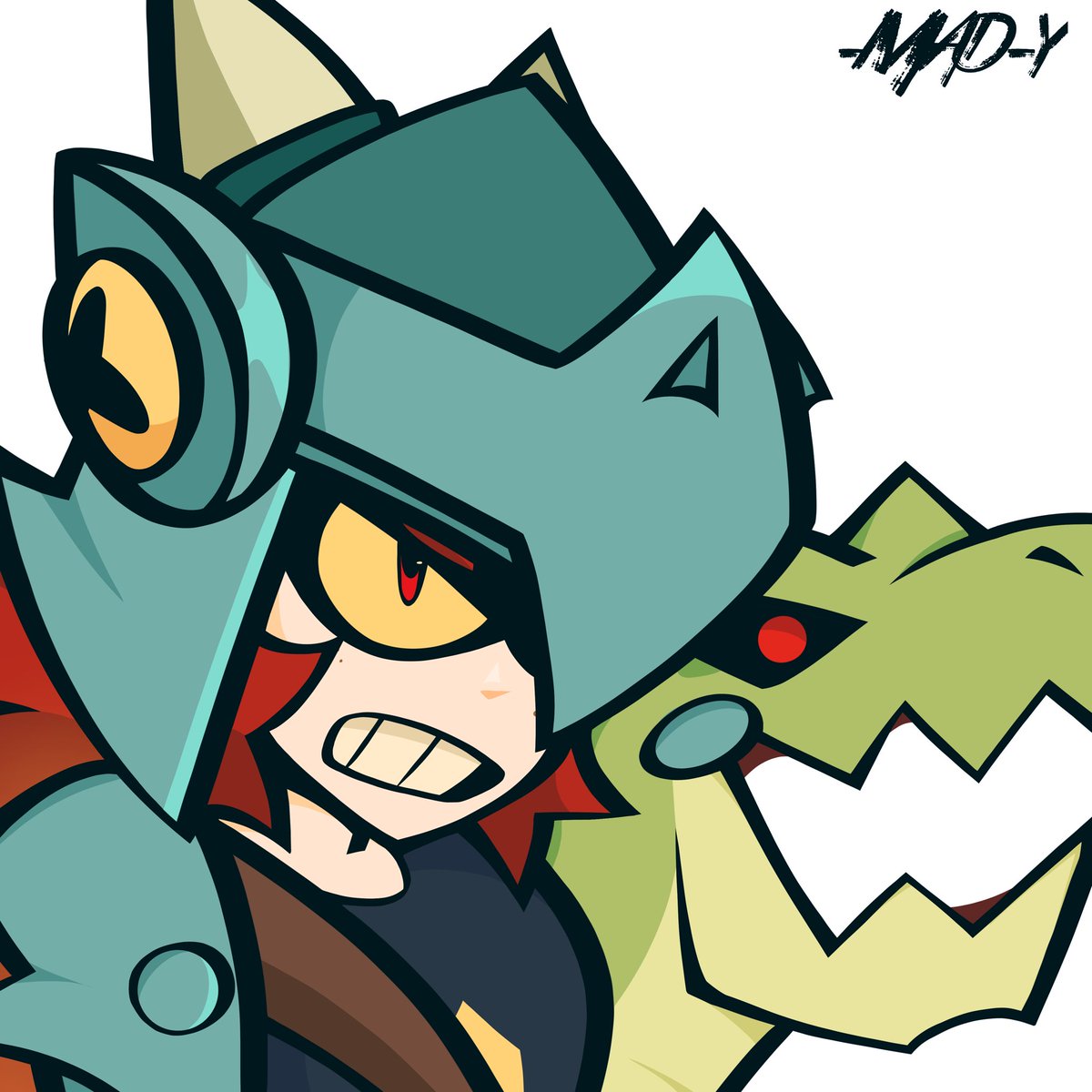 rays_ito's tweet image. Dibuje los perfiles de Draco donde aparece con su dragón uwu #Brawlstars #DracoBrawlstars