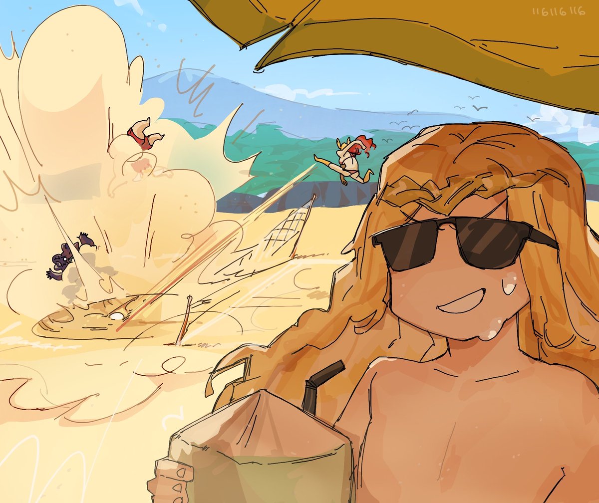 Meanwhile on the shore... 
#ELDENRING #エルデンリングI