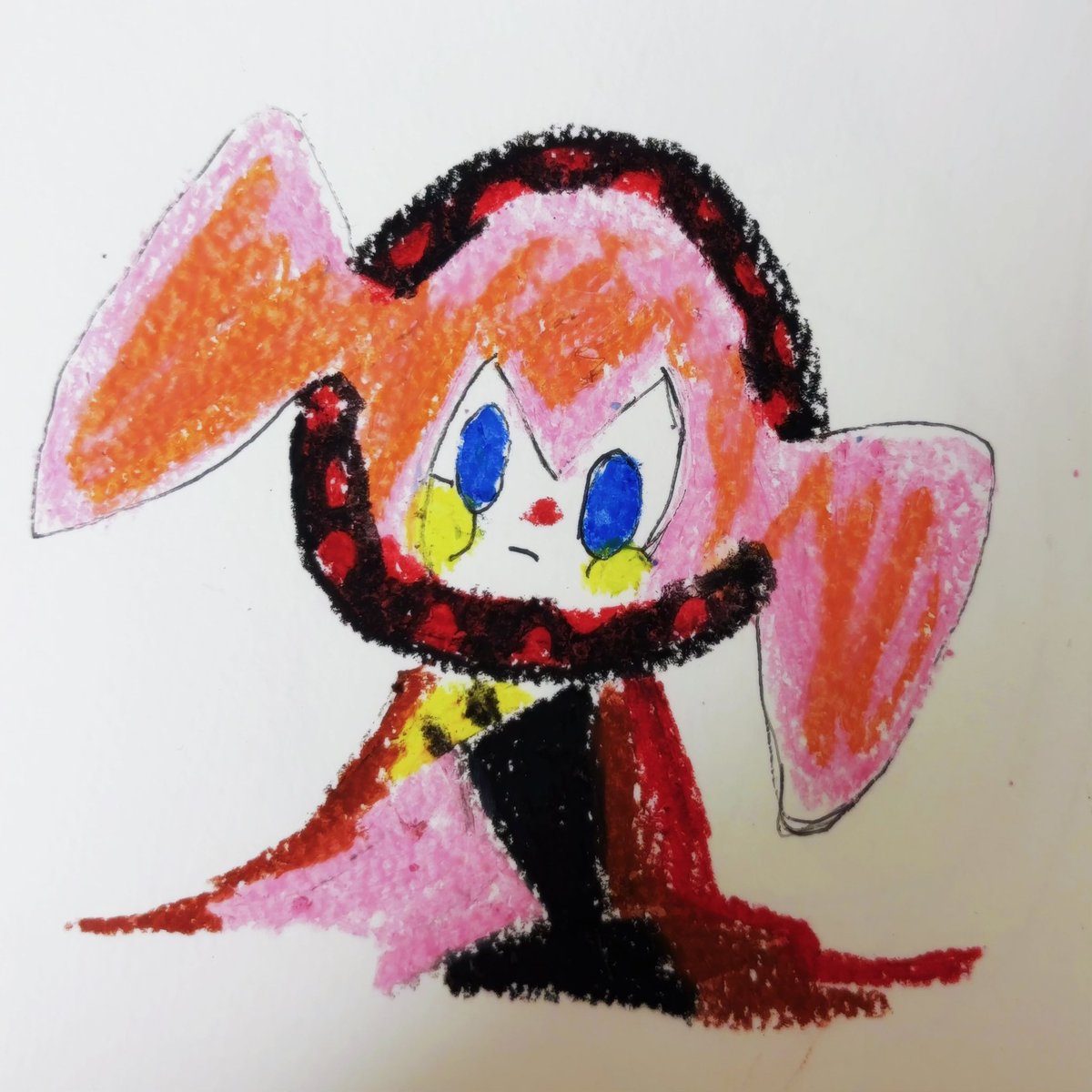 UtPyl2's tweet image. クレヨンで描くとかわいい🍬
