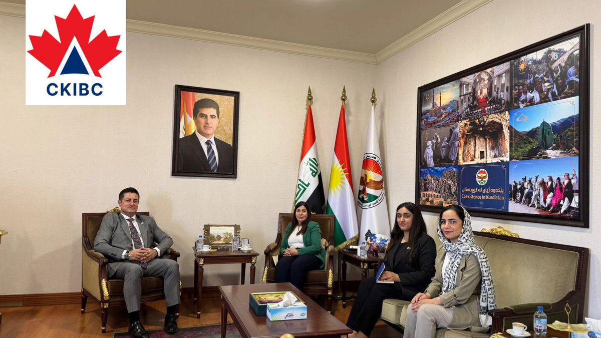 CKIBC_HQ's tweet image. Exciting #discussions today between Mr. Shaun Ismail of CKIBC &amp;amp; @floringorgis from Kurdistan’s Presidency Office, Department of Ethics &amp;amp; Religious Components! Focused on community development and future #collaborations #Canada #Kurdistan #Iraq 
#Erbil #Baghdad #Ottawa #CKIBC_HQ