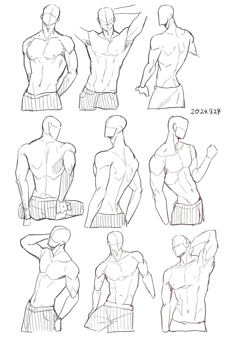 rensyuusuru7's tweet image. #croquis
