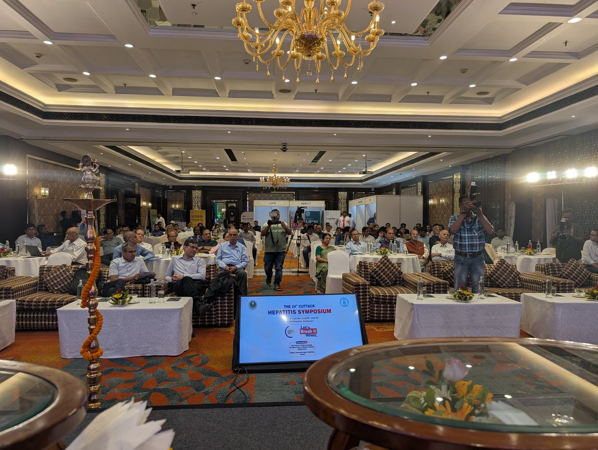 shivaramsingh's tweet image. 24th #CuttackHepatitisSymposium kicked off in Bhubaneswar with brilliant talks by Premasish Kar, @PrajnaAnirvan @DrKaushalMadan1 Harshad Devarbhavi, @wadhawan_manav and @NancyReau Very well attended with great discussion.