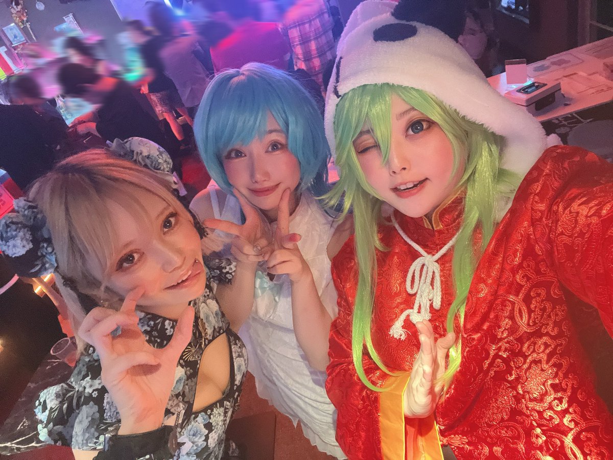 yuzu_kmc's tweet image. 明日も3人一緒🤣
きてくれてありがとう〜〜！🐼

#39Party