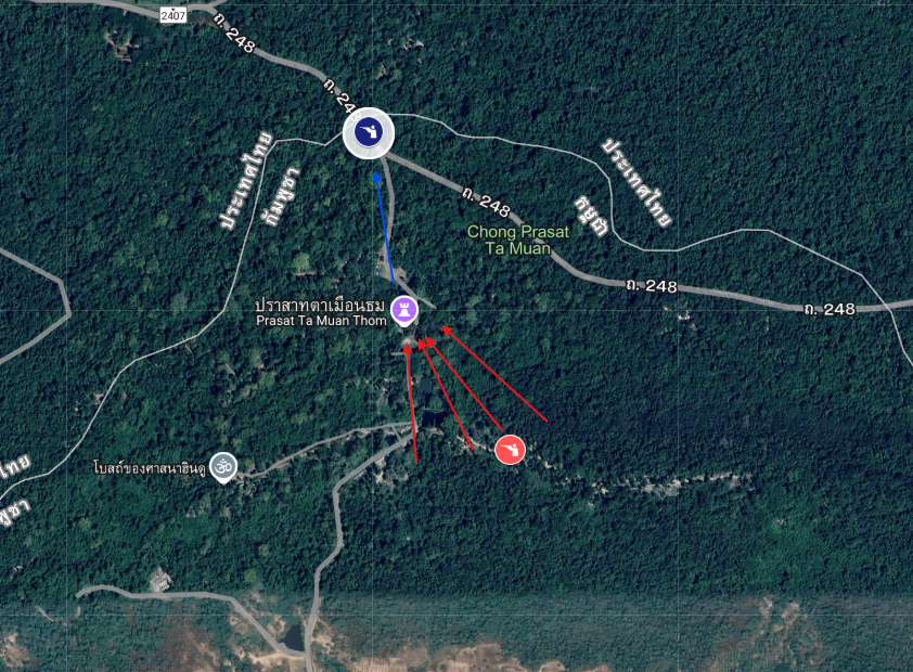 ingpawatk's tweet image. 📍Ta Muen Thom Temple

-Cambodian forces launched all-day attacks from the east.
- RTA were forced to withdraw from the site.
- Thai artillery then shelled the area.

#Thailand #Cambodia 🇹🇭