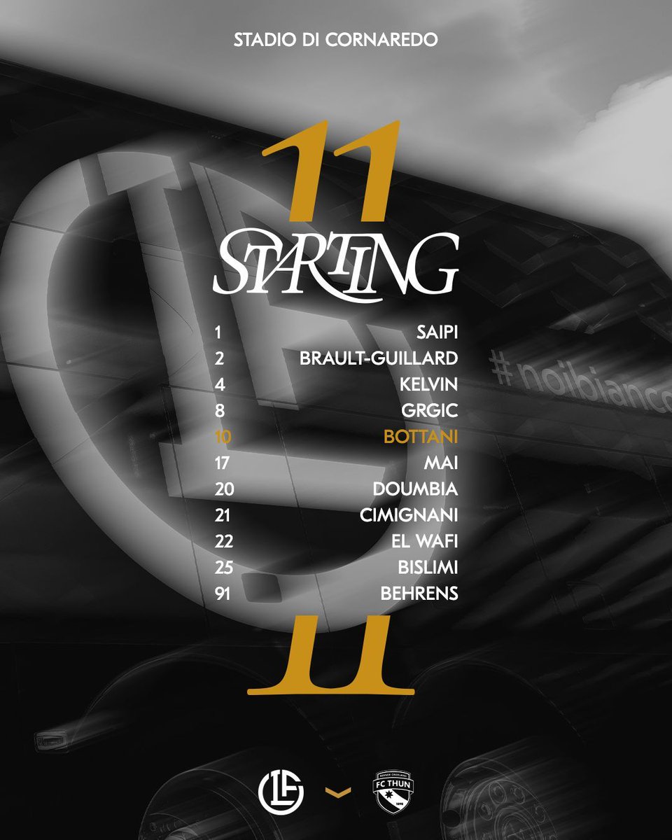 FCLugano1908's tweet image. ๐ค๐ค ๐ฐ๐ณ ๐ต๐ถ๐บ๐ป๐น๐ถ ๐บ๐ป๐จ๐น๐ป๐ฐ๐ต๐ฎ 1๏ธโฃ1๏ธโฃ
Si ricomincia! ๐ฅ
#noibianconeri #fclugano #lug