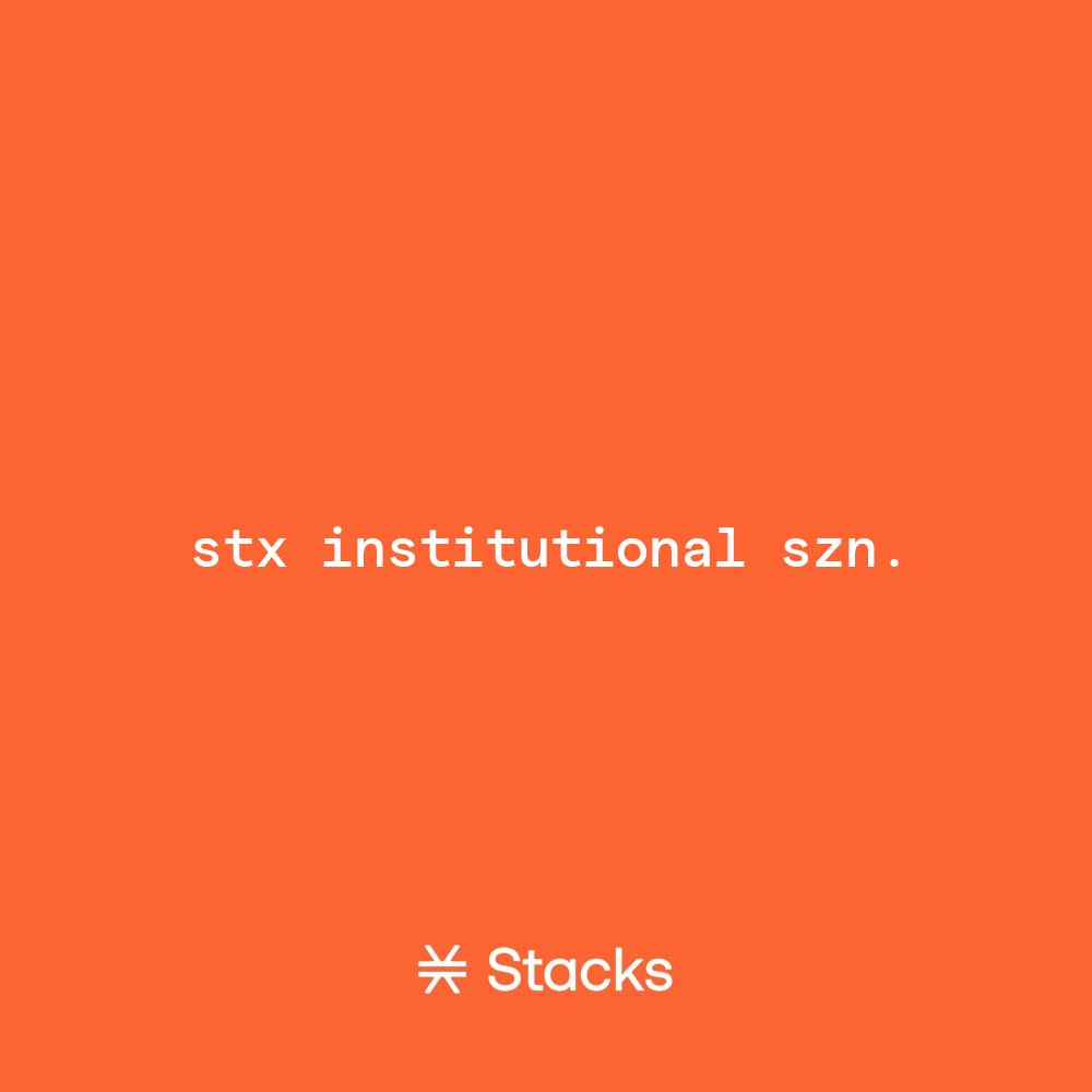 Stacks's tweet image. Bitcoin ETFs are pulling in massive liquidity.
Bitcoin treasuries are popping up everywhere.
When the world looks to put that BTC to work,
Stacks DeFi will be ready.