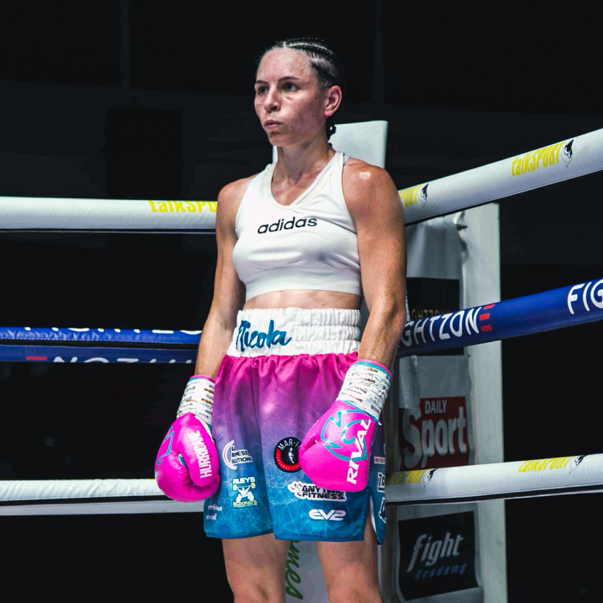 EV2 Sportswear (@ev2sportswearuk) on Twitter photo And the new... ๐ฅ๐จ
<a href="/NicolaHopewell/">Nicola "Hurricane" Hopewell</a> was recently crowned IBO Flyweight World Champion! ๐
EV2 Sportswear are proud to stand in her corner, supplying all the custom in-ring and out-of-ring gear for Nicola and her team.
#EV2 | #DesignWithoutLimits And the new... ๐ฅ๐จ
<a href="/NicolaHopewell/">Nicola "Hurricane" Hopewell</a> was recently crowned IBO Flyweight World Champion! ๐
EV2 Sportswear are proud to stand in her corner, supplying all the custom in-ring and out-of-ring gear for Nicola and her team.
#EV2 | #DesignWithoutLimits
