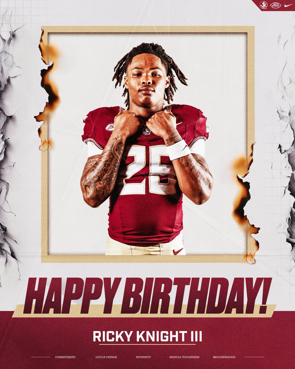 FSU Football (@fsufootball) on Twitter photo Happy birthday, Ricky!
<a href="/Knight6Ricky/">Ricky Knight III</a> 
#NoleFamily Happy birthday, Ricky!
<a href="/Knight6Ricky/">Ricky Knight III</a> 
#NoleFamily