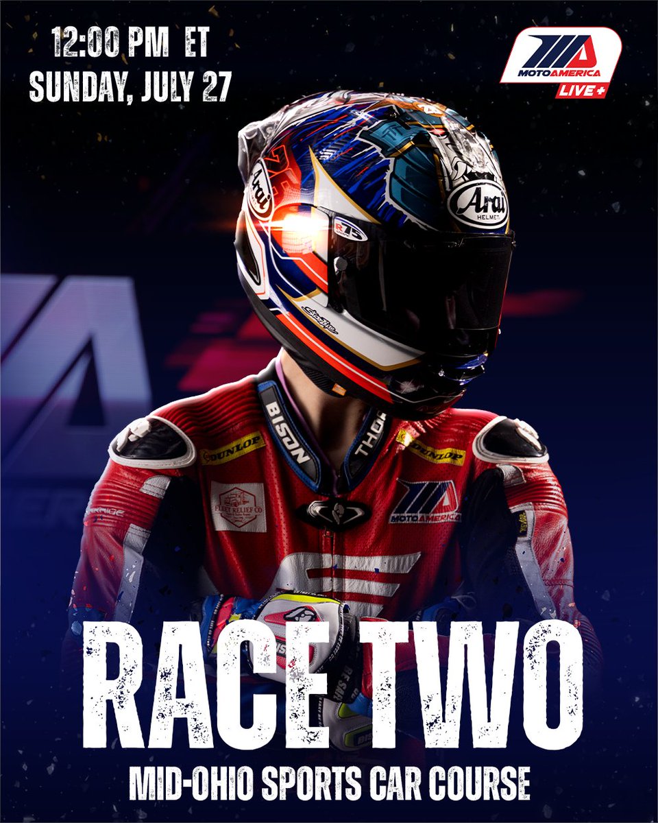 Don’t miss the epic conclusion of the <a href="/Mid_Ohio/">Mid-Ohio</a> round! Stream the <a href="/PartsUnlimited1/">Parts Unlimited</a> Talent Cup By <a href="/motul/">Motul</a>  today at 12:00 PM ET on MotoAmerica Live+.

#Motorsports #Motorcycle #Racing #RoadToMotoGP #TalentCup