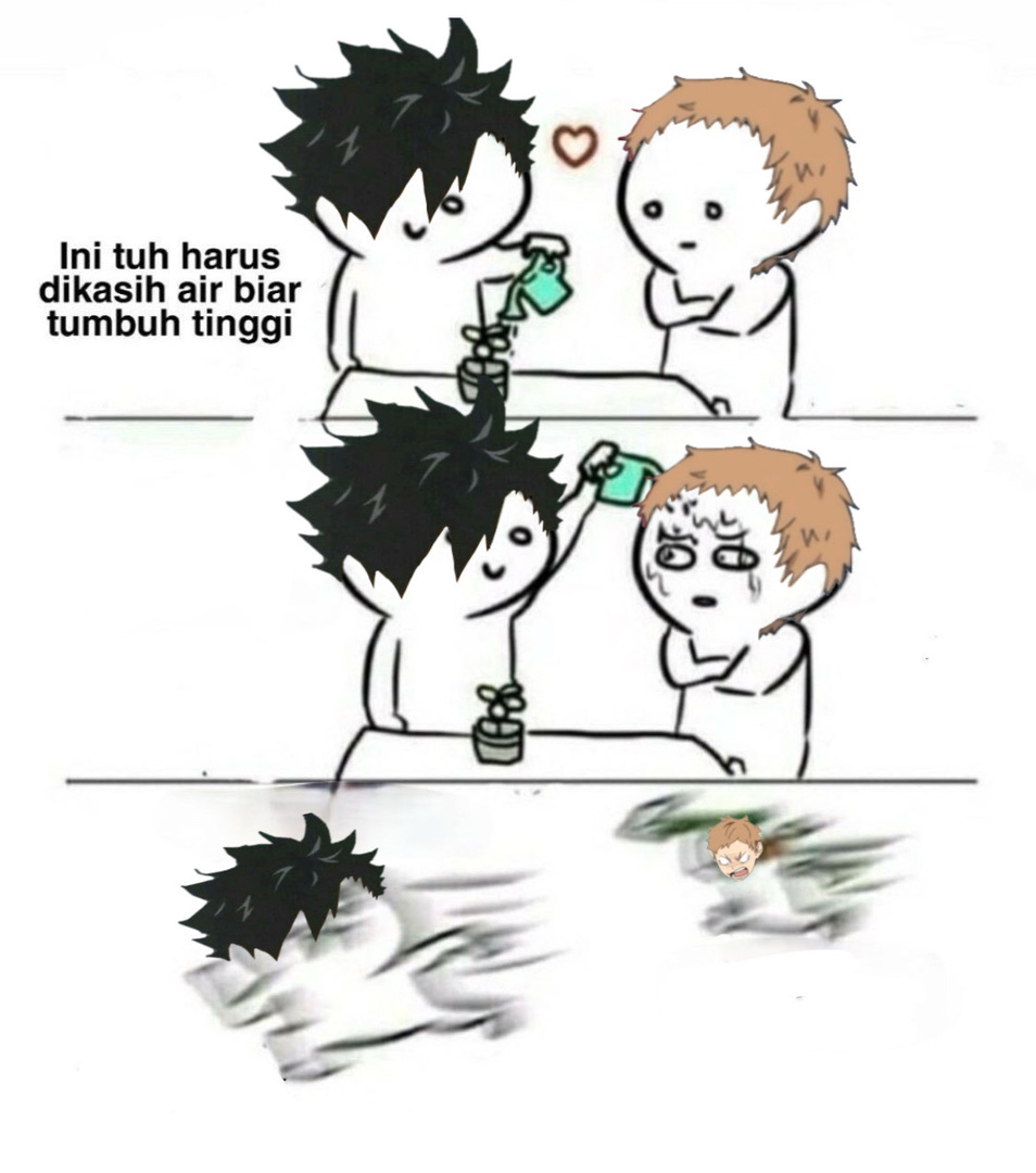 HAIKYUUFESS's tweet image. *hq no pair kuroo tengil vs yaku senggol bacok