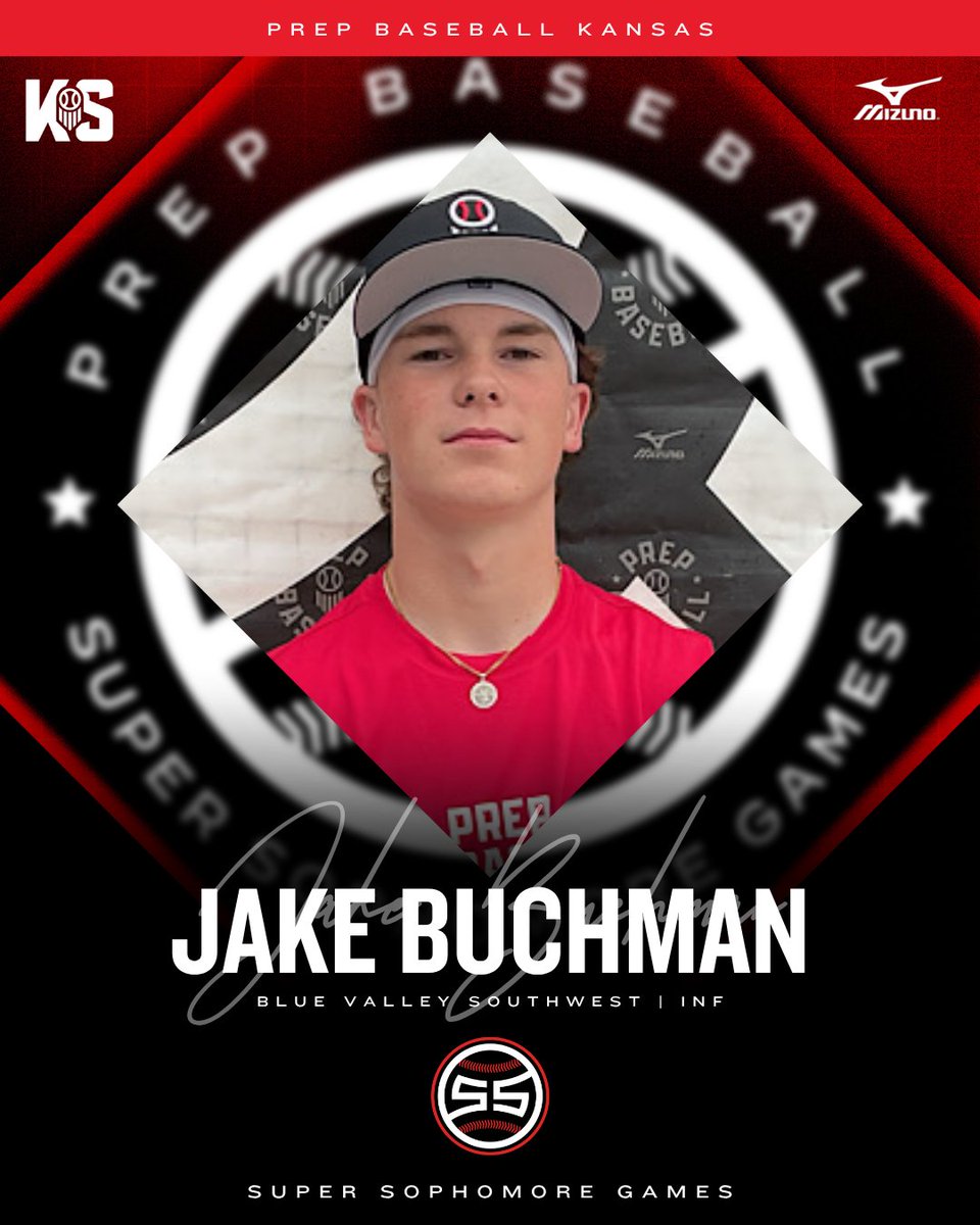 𝗜𝗡𝗩𝗜𝗧𝗘 𝗔𝗖𝗖𝗘𝗣𝗧𝗘𝗗 ✅

INF Jake Buchman (Blue Valley Southwest) is locked to represent Team Kansas at the 2025 Prep Baseball Central Super Sophomore Games in Kansas City! #CSSG25

👤: loom.ly/ruqchFg // <a href="/Jake_Buchman15/">Jake</a>
