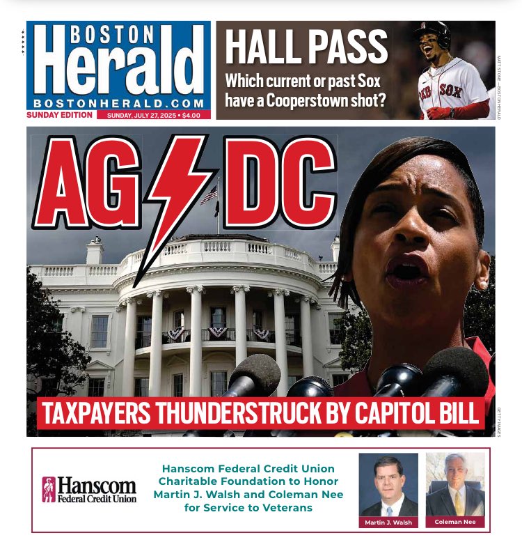 FortPointer's tweet image. Another full front page and full page inside about AG Campbell? The sheer pettiness of the Herald, nickel and diming with no attempt to inform readers how many $millions the AG’s actions have returned, or the intangible value of the AG office’s work. 100% manufactured outrage.