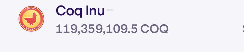CryptoJah954's tweet image. Now holding! #COQ 🐓
So pumped and ready for the airdrop @CoqInuAvax and @krakenpro