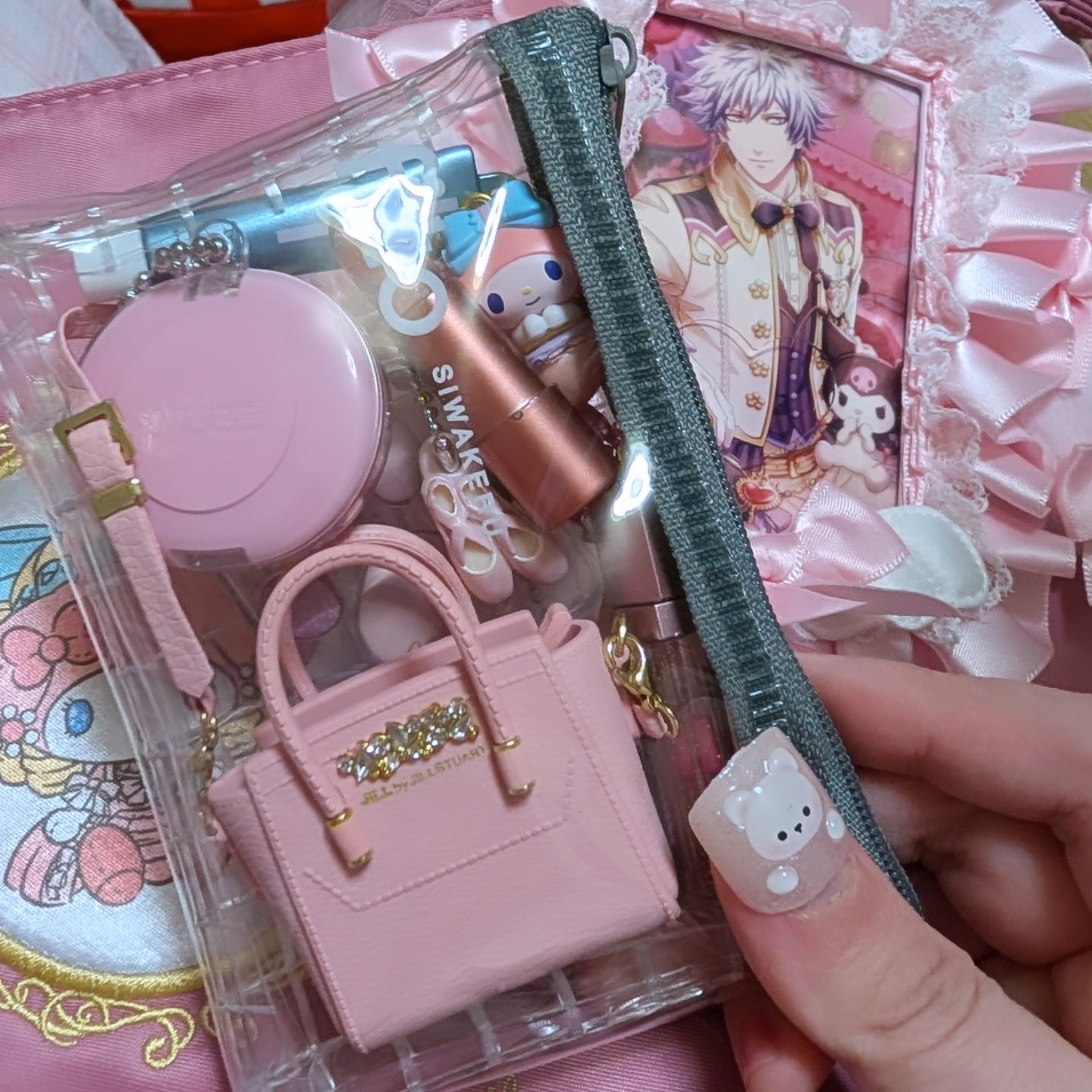 ✩.*˚メリーボンボン❤大きめがま口ポーチ❤２個セット ✩.*˚四つ葉様ページ✩.*˚メリーボンボン大きめがま口ポーチ