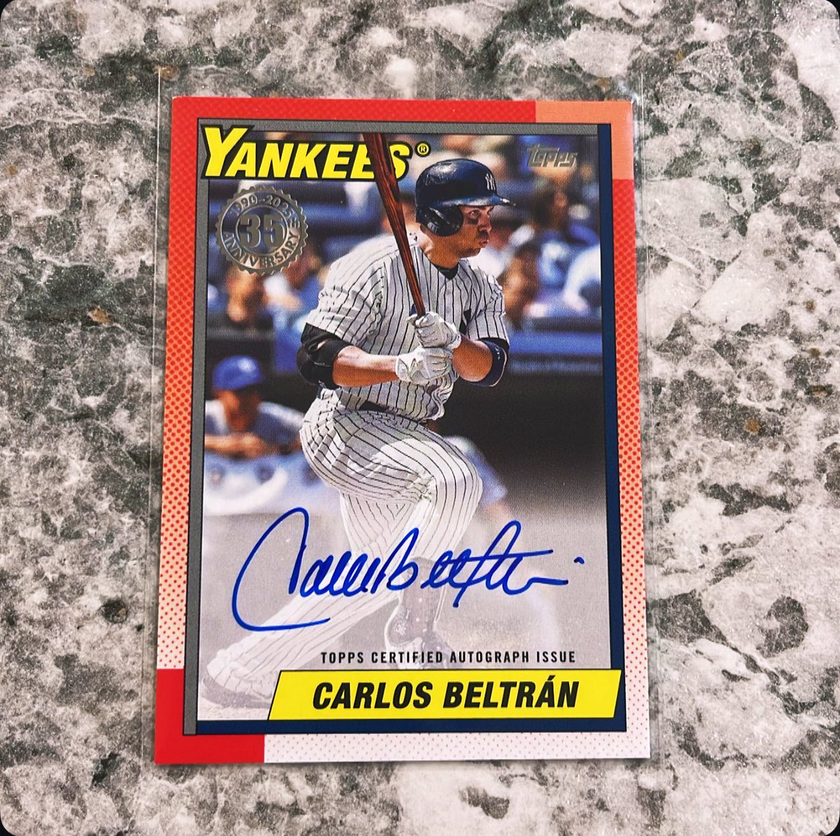 davisdugout's tweet image. Yankees Fans?
Carlos Beltran
2025 Topps Series One
Card won’t gem white top left corner
$30 Shipped Bmwt
@Elliott0924