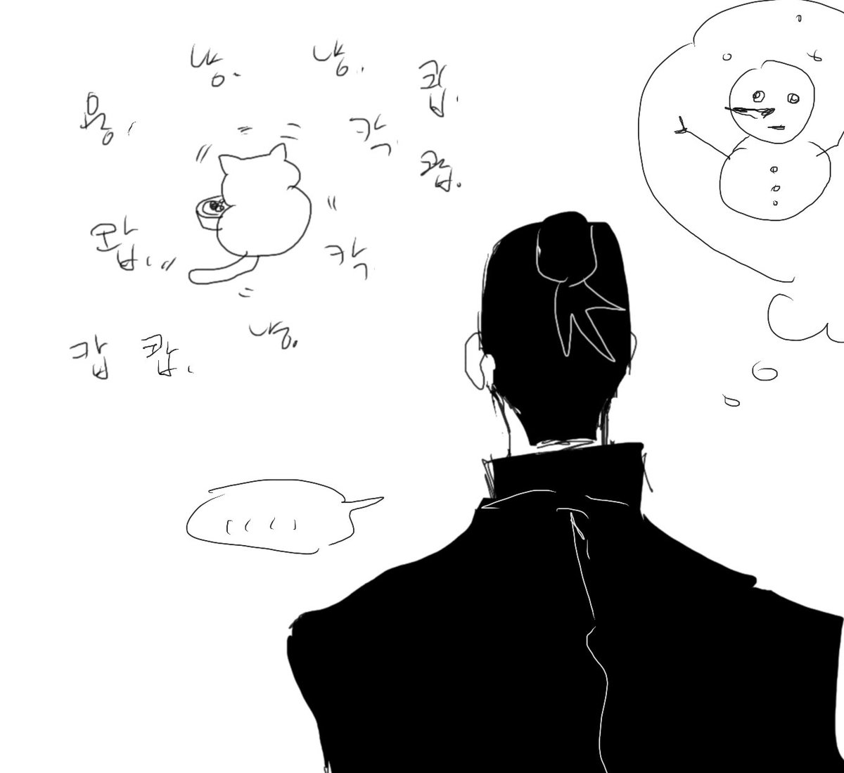 parr_28's tweet image. 고양이204개월정도된 아가고양이인데 뽀뽀를 하고 안아주면 무조건 밥먹으로 가는데 왜그런거죠?
아기고양이가 너무 밥많이 먹어서 눈사람이 됏어요 ㅜㅜ

#五夏